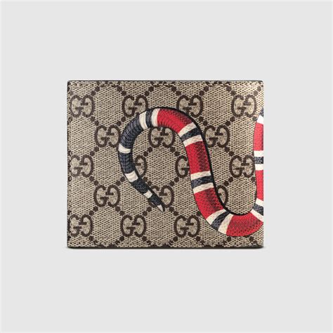 gucci supreme wallet women's|gucci snake wallet men's.